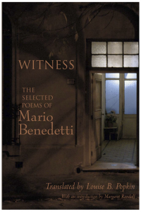 Book cover: Witness: The Selected Poems of Mario Benedetti