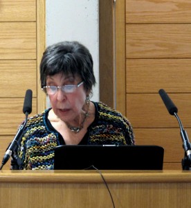 Louise B. Popkin speaks at the Oxford-Weidenfeld Translation Prize award ceremony